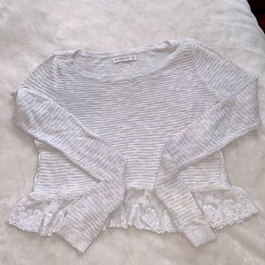Abercrombie and Fitch size small white sweater